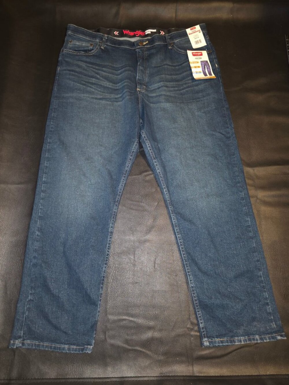 Wrangler Five Star Men's Jeans 42 x 30 Blue Denim Relaxed Fit